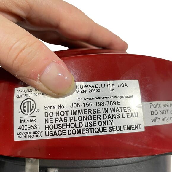 NuWave Pro Plus Infrared Oven Part #20653 Motor Power Heater Head WORKS Tested - Picture 5 of 9